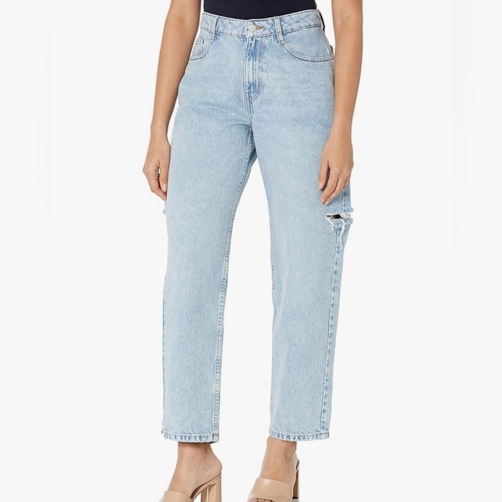 The Drop Women's Kasen Wide Leg Slit Denim Sz 33